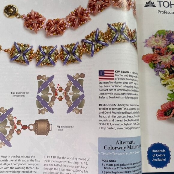 Beadwork Magazine Jewelry Crafting Book August September 2020 u Issue 5 Vol 23 - Picture 5 of 7